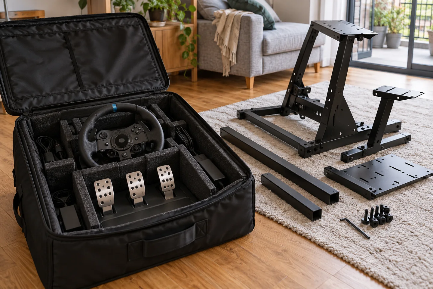 Equipamento de simulação acondicionado para transporte